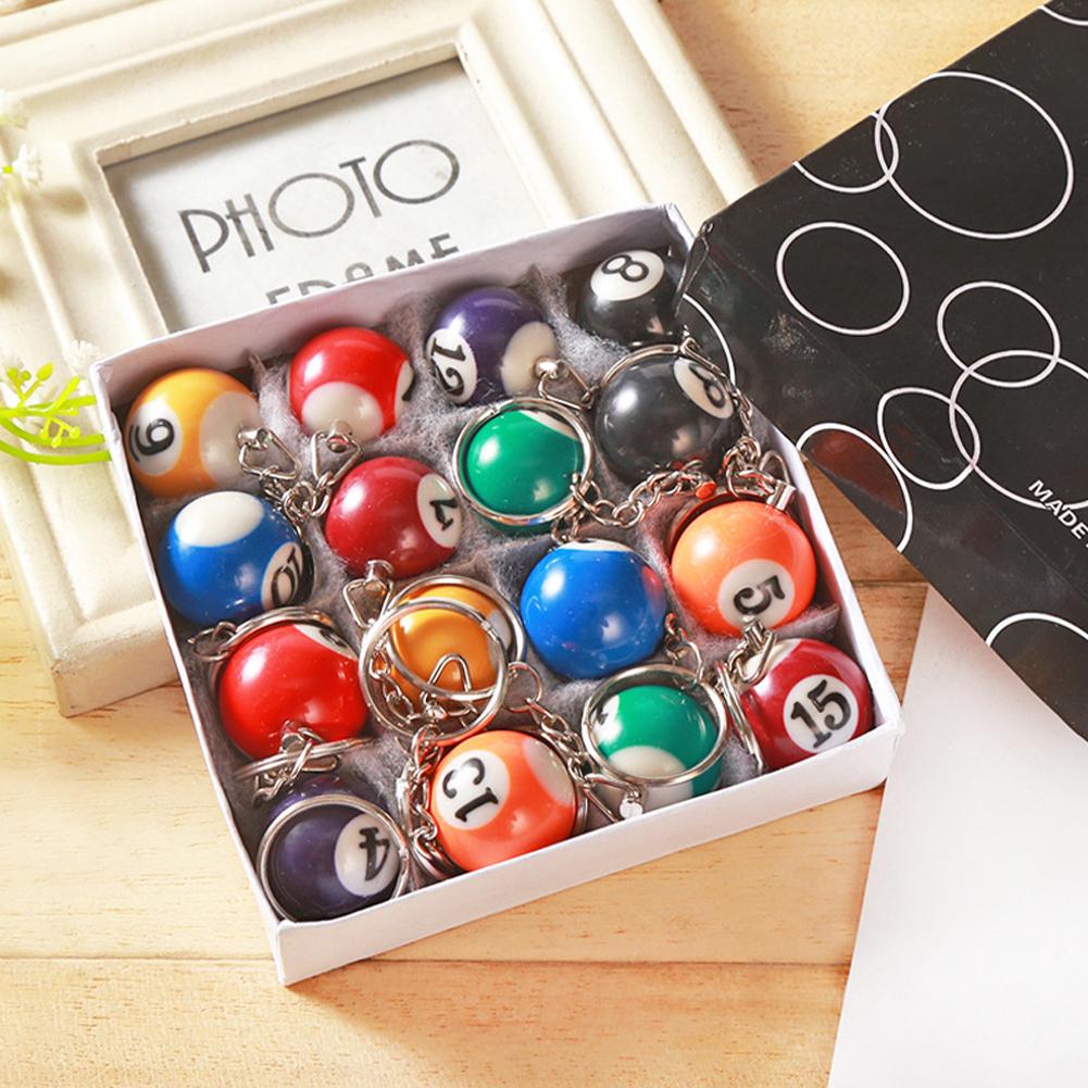 Resin Art Alphabet - 16 unids/set Mini llavero con forma