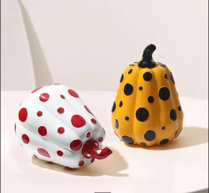 Resin Art Wedding Gift - Decoración abstracta de calabaza, artesanías de