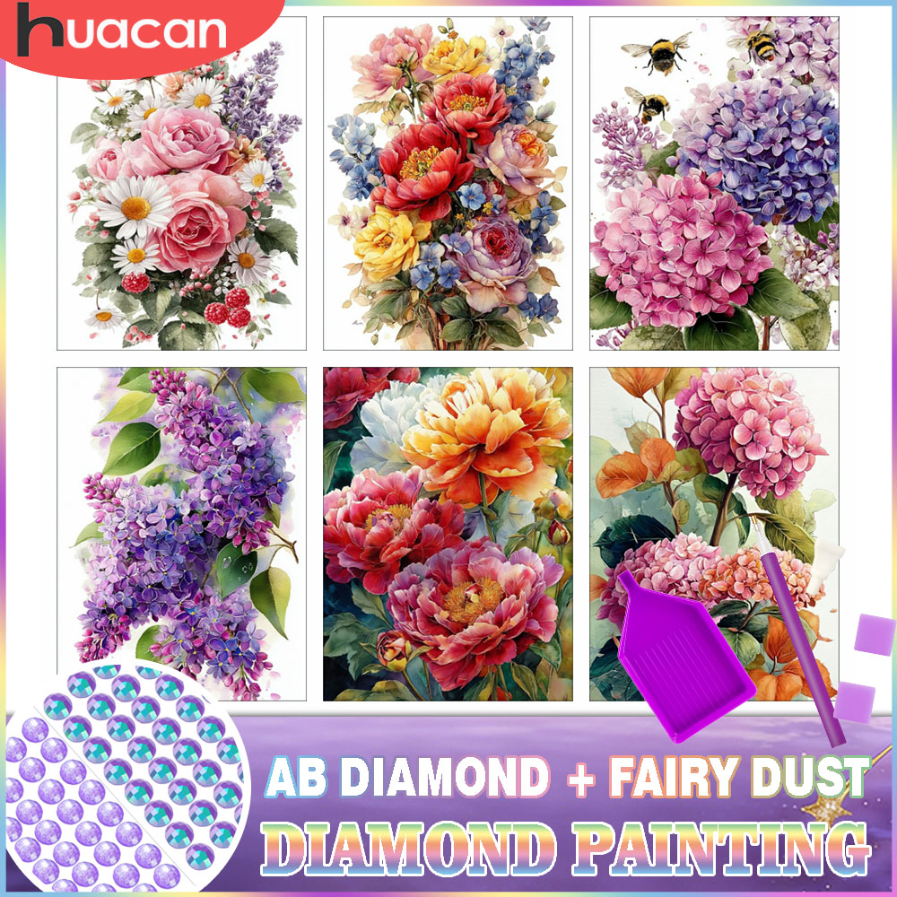 Resin Art Rose - Kit de Pintura de Diamantes HUACAN,