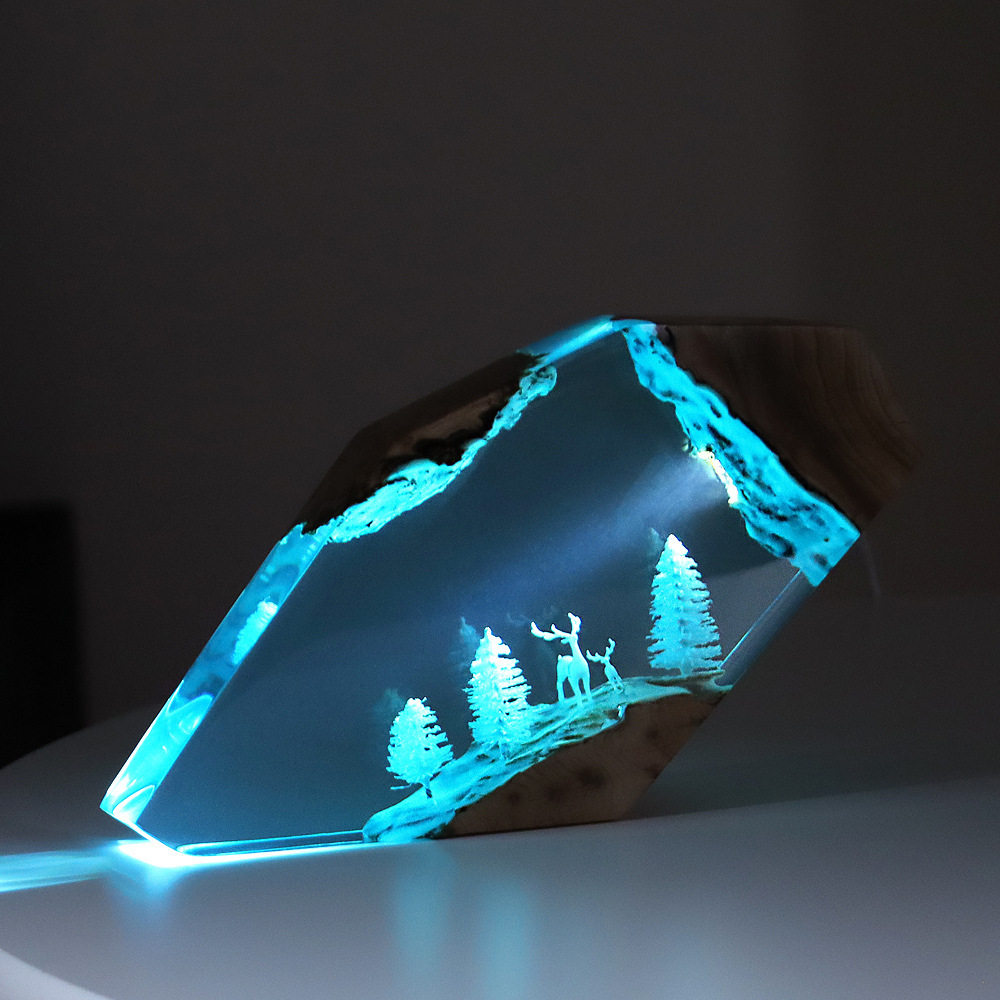 Resin Art Baby - Adorno Luminoso Personalizado de Hada del