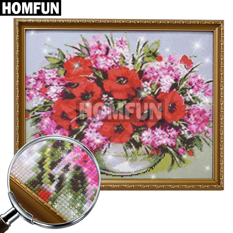 HOMFUN Diy 5d pintura de diama - Resin Art Rose reseña y precio