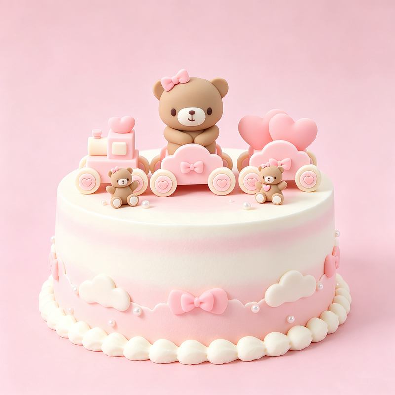 Adorno de pastel 3D de oso ros - Resin Art Baby reseña y precio
