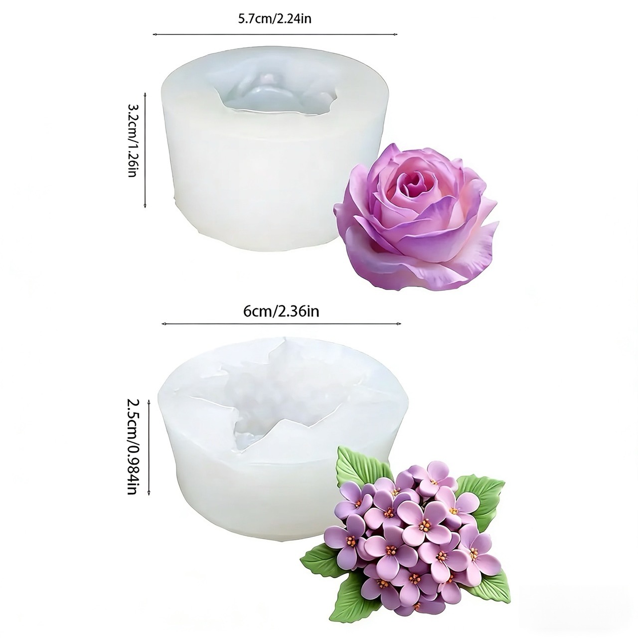Juego de 2 moldes de silicona  - Resin Art Wedding Gift reseña y precio