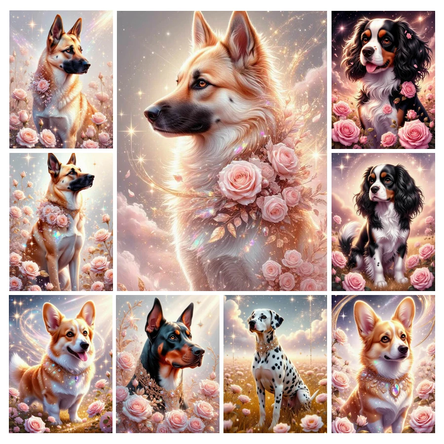 Cuadro de Diamantes con Perro  - Resin Art Rose reseña y precio