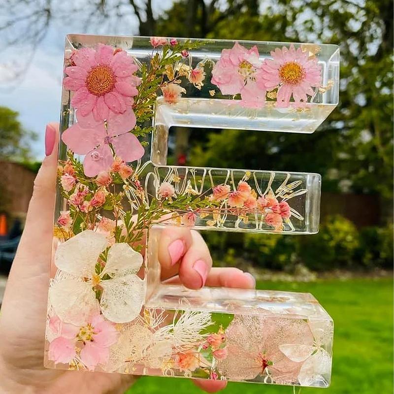 Lámpara de resina decorativa c - Resin Art Alphabet reseña y precio