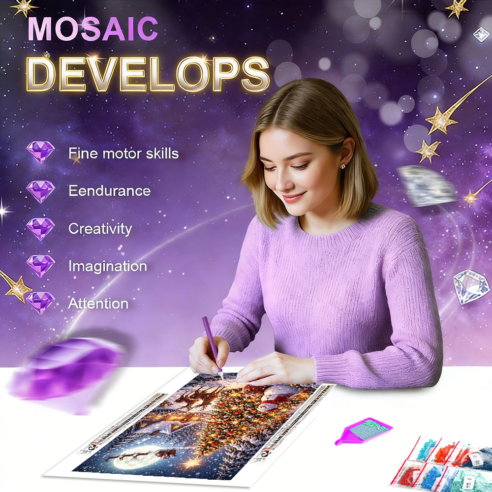 Pintura de Diamantes HUACAN, P - Resin Art Wallpaper reseña y precio
